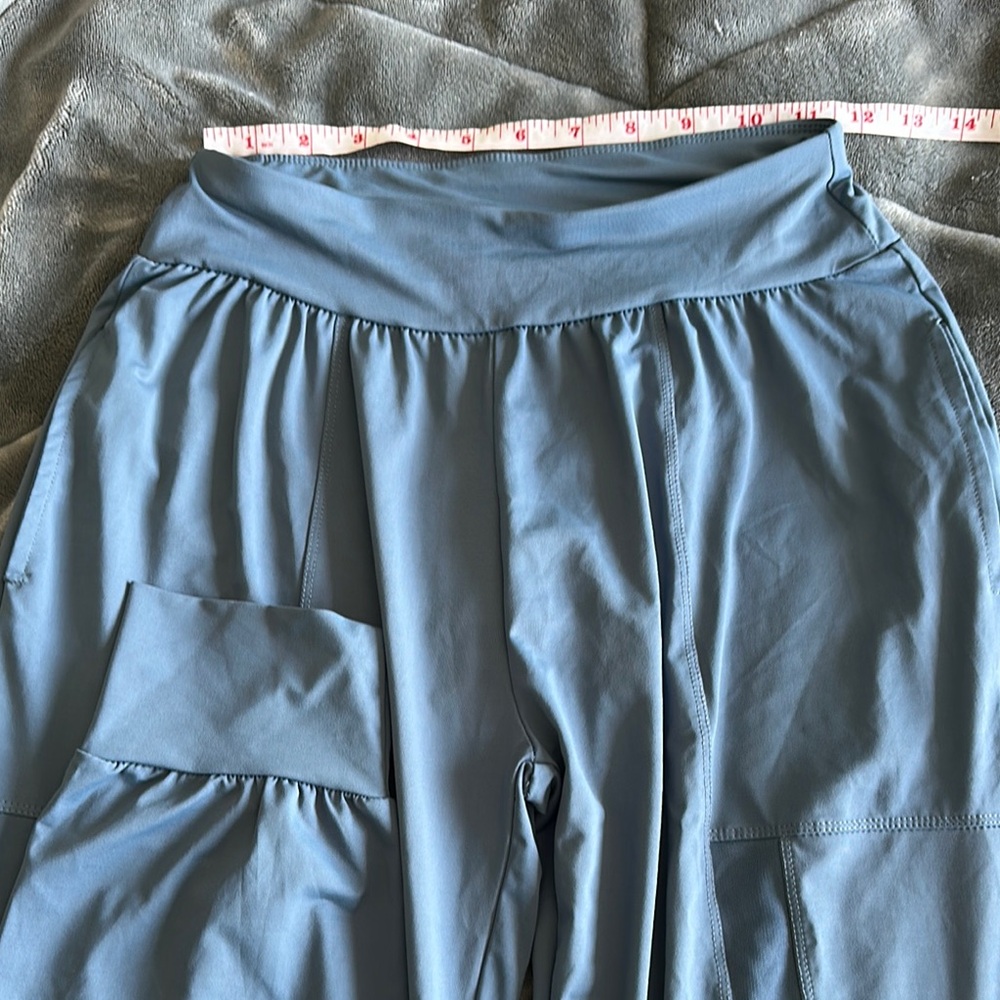 Blue High-Waisted Joggers